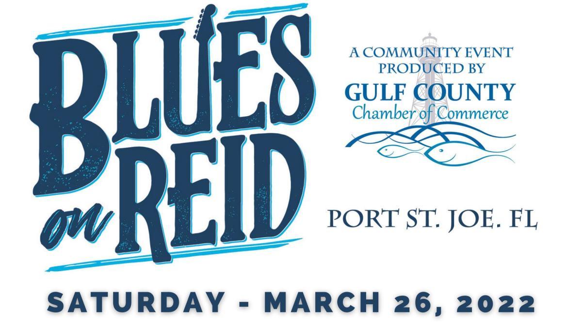Free music event Blues on Reid 2022 downtown Port St Joe Florida 